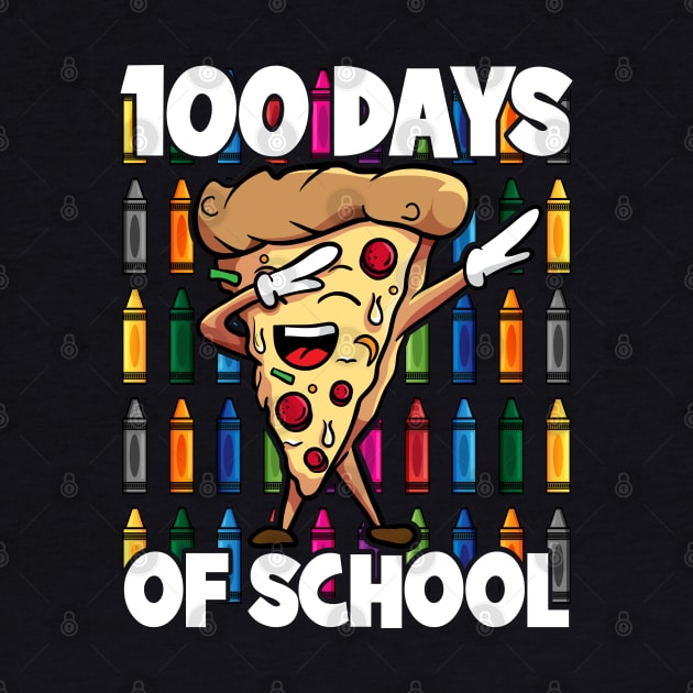 100 Days of School Dabbing Pepperoni Pizza Slice by RadStar